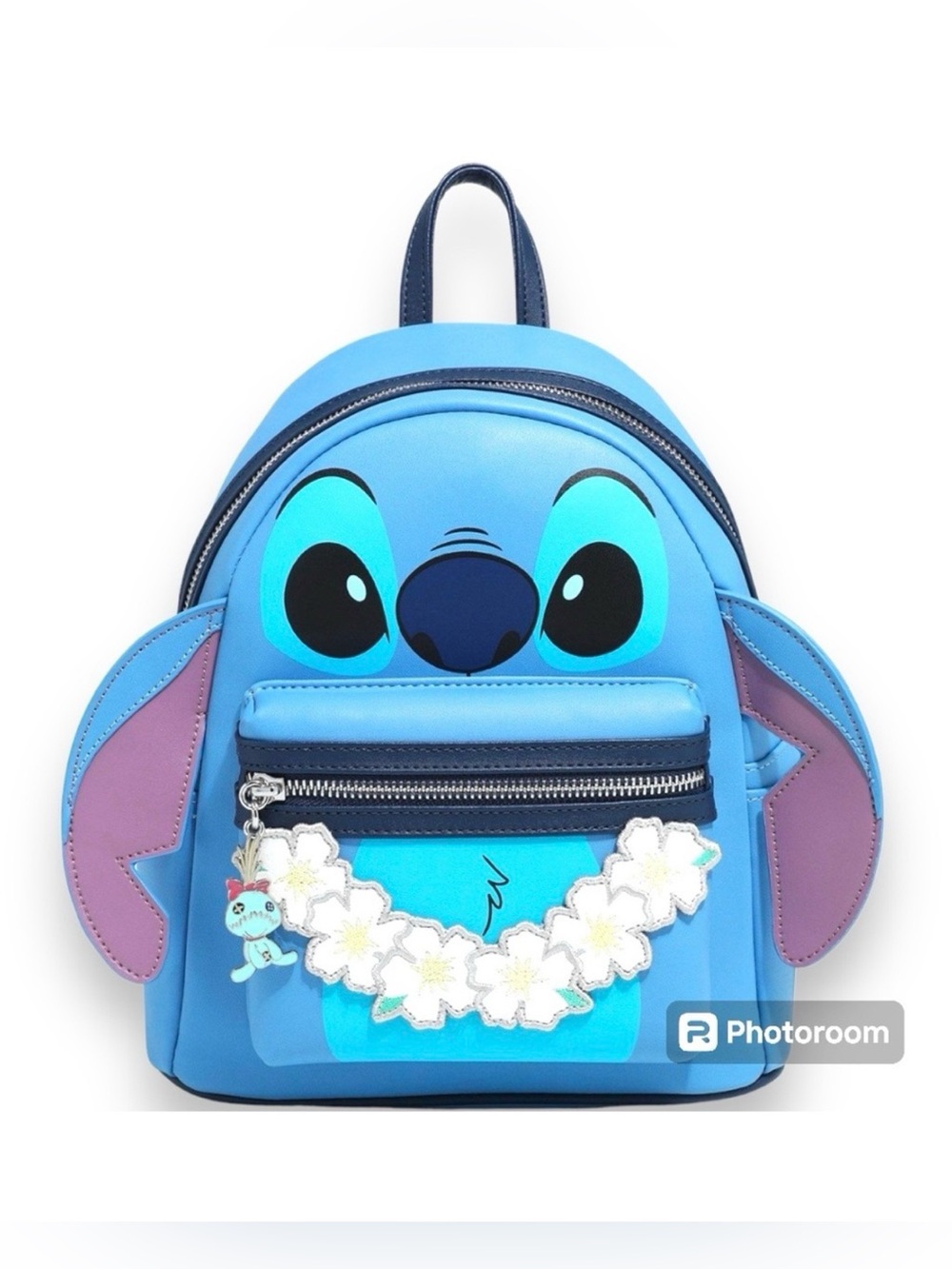 Loungefly Disney Lilo & Stitch Figural Stitch with Lei Mini Backpack